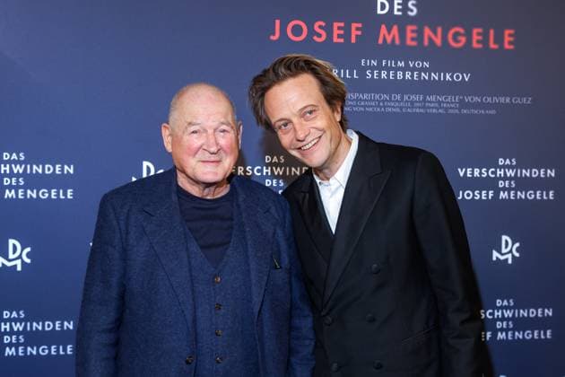 Premiere - Das Verschwinden des Josef Mengele - Burghart Klaußner und August Diehl bei der Premiere des Kinofilms Das Verschwinden des Josef Mengele im Delphi-Filmpalast am 22.10.2025 in Berlin. Copyright: xEventpressxKochanx