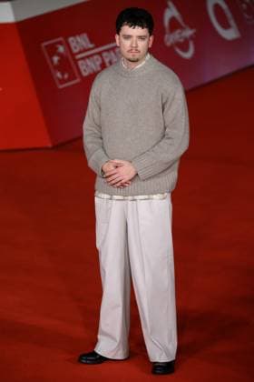 Asa Butterfield attends the Our Hero, Balthazar red carpet during the 20th Rome Film Festival at Auditorium Parco della Musica in Rome (Italy), October 22, 2025. andreaxstaccioli