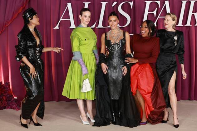 Teyana Taylor, Sarah Paulson, Kim Kardashian, Niecy Nash und Naomi Watts bei der Disney+ Premiere der Hulu Serie All s Fair im Odeon Luxe Leicester Square. London, 22.10.2025