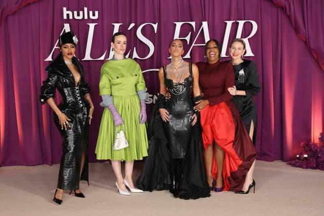 Teyana Taylor, Sarah Paulson, Kim Kardashian, Niecy Nash und Naomi Watts bei der Disney+ Premiere der Hulu Serie All s Fair im Odeon Luxe Leicester Square. London, 22.10.2025