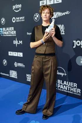 Pia Strietmann bei der Verleihung vom Blauer Panther - TV & Streaming Award 2025 in der BMW Welt. München, 22.10.2025