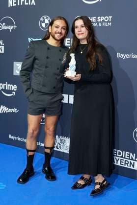 Ricardo Simonetti und Tara-Louise Wittwer bei der Verleihung vom Blauer Panther - TV & Streaming Award 2025 in der BMW Welt. München, 22.10.2025