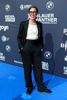 Eva Karl-Faltermeier bei der Verleihung vom Blauer Panther - TV & Streaming Award 2025 in der BMW Welt. München, 22.10.2025