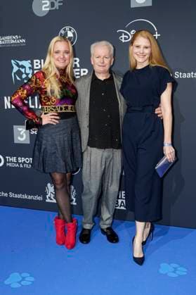 Franziska Zawila, Rüdiger Bach und Stephanie Lexer bei der Verleihung vom Blauer Panther - TV & Streaming Award 2025 in der BMW Welt. München, 22.10.2025