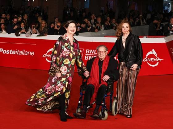 Roma Cinema Fest 2025 evening 9 - Red carpet of the film ROBERTO ROSSELLINI – MORE THAN A LIFE Pictured: Isabella Rossellini, Tinto Brass and Elettra Wiedemann  Copyright: xMarcoxProvvisionatox xipa-agency.netx xDxAvanzo Landi Provvisionatox IPA_Agency_IPA66982742