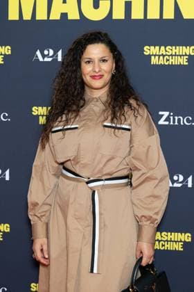 Smashing Machine Paris Film Premiere Djihene Abdellilah attends Smashing Machine Paris Film Premiere at Pathe BNP Paribas on October 23, 2025 in Paris, France. Photo by Nasser Berzane ABACAPRESS.COM Paris France  Copyright: xBerzanexNasser ABACAx