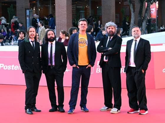 Rome Cinema Fest 2025, day 10 - red carpet Ellroy vs LA In the photo: Francesco Zippel, Calibro 35: Tommaso Colliva, Massimo Martellotta, Enrico Gabrielli, Roberto Dragonetti  Copyright: xMaurizioxD Avanzox xipa-agency.netx xDxAvanzo Landi Provvisionatox IPA_Agency_IPA67014606
