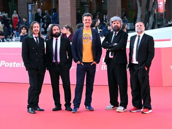 Rome Cinema Fest 2025, day 10 - red carpet Ellroy vs LA In the photo: Francesco Zippel, Calibro 35: Tommaso Colliva, Massimo Martellotta, Enrico Gabrielli, Roberto Dragonetti  Copyright: xMaurizioxD Avanzox xipa-agency.netx xDxAvanzo Landi Provvisionatox IPA_Agency_IPA67014608