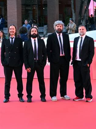 : Rome Cinema Fest 2025, day 10 - red carpet Ellroy vs LA In the photo: Calibro 35: Tommaso Colliva, Massimo Martellotta, Enrico Gabrielli, Roberto Dragonetti  - ZUMAp169 20251024_zea_p169_671 Copyright: xMaurizioxD Avanzox