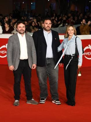 Roma Cinema Fest 2025, evening 10 - Red Carpet Always Free, Anyway Never. Pictured are Alessio Maria Federici, Riccardo Gentile, and Laura Gobbetti.  Copyright: xMarcoxProvvisionatox xipa-agency.netx xDxAvanzo Provvisionatox IPA_Agency_IPA67023185