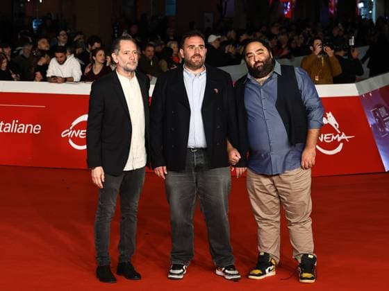 Rome Cinema Fest 2025, evening 10 - Red Carpet Always Free, Anyway Never. Pictured are Lorenzo Lavia, Alessio Maria Federici, and Nicola Nocella.  Copyright: xMarcoxProvvisionatox xipa-agency.netx xDxAvanzo Provvisionatox IPA_Agency_IPA67023194