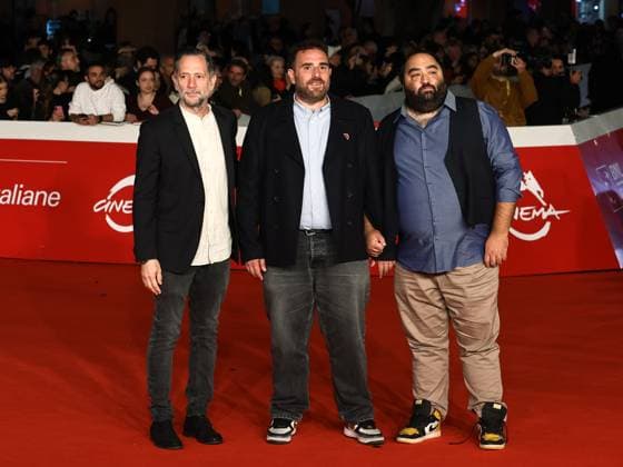 Rome: Rome Cinema Fest 2025, evening 10 - Red Carpet Always Free, Anyway Never. Pictured are Lorenzo Lavia, Alessio Maria Federici, and Nicola Nocella. Rome  - ZUMAp169 20251024_zea_p169_1290 Copyright: xMarcoxProvvisionatox