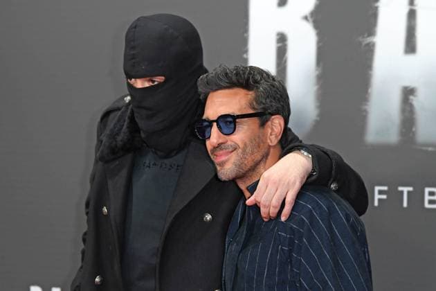Aykut Anhan (Haftbefehl), Elyas M™Barek bei der Premiere des Netflix-Doku-Highlights BABO DIE HAFTBEFEHL-STORY in der Astor Film Lounge in Berlin am 24.10.2025
