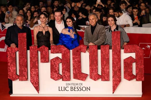 The 20th Rome Film Festival Luc Besson, Matilda De Angelis, Caleb Landry Jones, Zoe Bleu Sidel, Christoph Waltz, and Raphael Luce attend the DRACULA (DRACULA - L AMORE PERDUTO) red carpet during the 20th Rome Film Festival at Auditorium Parco Della Musica in Rome, Italy, on October 24, 2025. Rome Italy Italy  Copyright: xDomenicoxCippitellix originalFilename: cippitelli-draculad251024_npSZ9.jpg