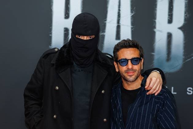Premiere - BABO - Die Haftbefehl Story - Haftbefehl (Aykut Anhan) und Elyas M Barek bei der Premiere desr Netflix Doku BABO - Die Haftbefehl Story im Astor Film Lounge am 22.10.2025 in Berlin. Copyright: xEventpressxKochanx