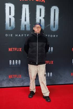Premiere - BABO - Die Haftbefehl Story - MONTANAMAX (Max Mönster) bei der Premiere desr Netflix Doku BABO - Die Haftbefehl Story im Astor Film Lounge am 22.10.2025 in Berlin. Copyright: xEventpressxKochanx