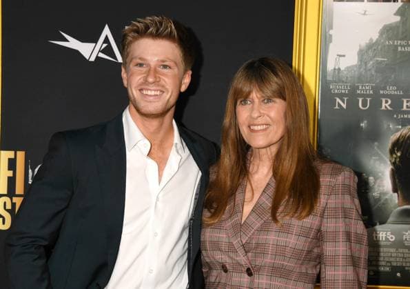LOS ANGELES, CA - OCTOBER 24: Robert Irwin and Terri Irwin at the AFI Fest 2025 Premiere of Nuremberg at TCL Chinese Theatre on October 24, 2025 in Los Angeles, California. Copyright: xJeffreyxMayerx