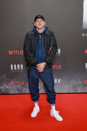 24.10.2025, Leonard Kunz zur Netflix Premiere von Babo Ð Die Haftbefehl-Story, Astor Film Lounge, Berlin, Berlin