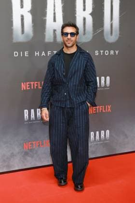 24.10.2025, Elyas MÕBarek zur Netflix Premiere von Babo Ð Die Haftbefehl-Story, Astor Film Lounge, Berlin, Berlin