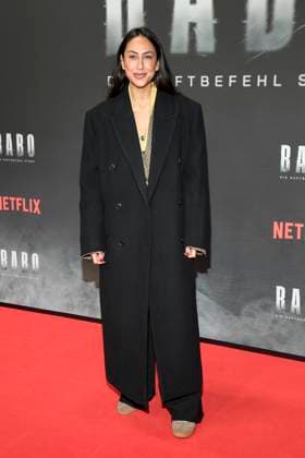 abb Haftbefehl- Melissa Khalaj zu Gast auf dem roten Teppich des Special Screening Event dem Netflix Doku Highlight Babo Die Haftbefehl Story in der Astor Film Lounge am 24.10.2025in Berlin Berlin Deutschland