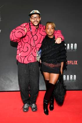 abb Haftbefehl- Yannik Niang und Tsellot Melesse zu Gast auf dem roten Teppich des Special Screening Event dem Netflix Doku Highlight Babo Die Haftbefehl Story in der Astor Film Lounge am 24.10.2025in Berlin Berlin Deutschland