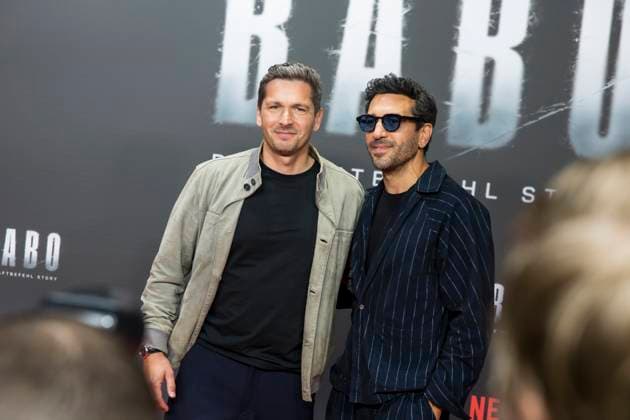 Babo, Premiere in der Astor Film Lounge, Berlin, 24.10.2025 Paco-Luca Nitsche und Elyas M Barek bei der Premiere des Netflix Films Babo in der Astor Film Lounge Berlin am 24.10.2025. Berlin Astor Film Lounge Copyright: xBenxKriemannx