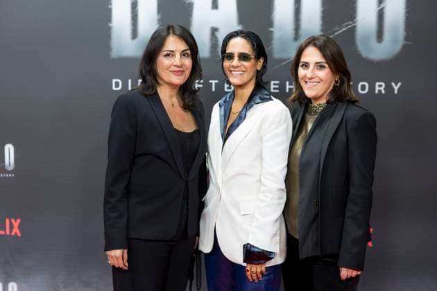 Babo, Premiere in der Astor Film Lounge, Berlin, 24.10.2025 Düzen Tekkal, Tülin Tekkal und Tugba Tekkal bei der Premiere des Netflix Films Babo in der Astor Film Lounge Berlin am 24.10.2025. Berlin Astor Film Lounge Copyright: xBenxKriemannx