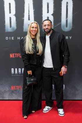 Babo, Premiere in der Astor Film Lounge, Berlin, 24.10.2025 Dominique Eckerlin und Christian Eckerlin bei der Premiere des Netflix Films Babo in der Astor Film Lounge Berlin am 24.10.2025. Berlin Astor Film Lounge Copyright: xBenxKriemannx