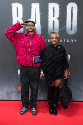 Babo, Premiere in der Astor Film Lounge, Berlin, 24.10.2025 Yannick Niang und Tsellot Melesse bei der Premiere des Netflix Films Babo in der Astor Film Lounge Berlin am 24.10.2025. Berlin Astor Film Lounge Copyright: xBenxKriemannx