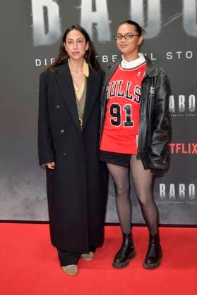 Melissa Khalaj und Taneshia Abt beim Special Screening des Netflix Dokumentarfilms Babo - Die Haftbefehl-Story in der Astor Film Lounge. Berlin, 24.10.2025