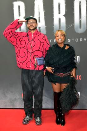 Yannick Niang und Tsellot Melesse beim Special Screening des Netflix Dokumentarfilms Babo - Die Haftbefehl-Story in der Astor Film Lounge. Berlin, 24.10.2025