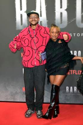 Yannick Niang und Tsellot Melesse beim Special Screening des Netflix Dokumentarfilms Babo - Die Haftbefehl-Story in der Astor Film Lounge. Berlin, 24.10.2025