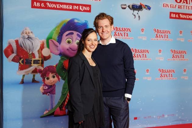 Mission Santa - Ein Elf rettet Weihnachten - Nadja Jo Klapper und Johannes Heinrichs bei der Premiere Mission Santa - Ein Elf rettet Weihnachten im Kino in der Kulturbrauerei am 25.10.2025 in Berlin. Copyright: xEventpressxKochanx