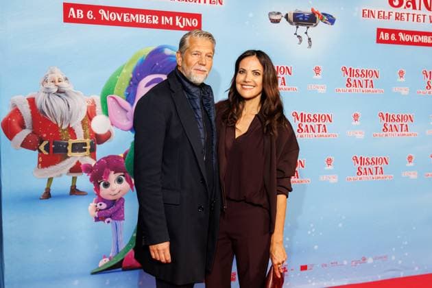 Mission Santa - Ein Elf rettet Weihnachten - Kai Wiesinger und Bettina Zimmermann bei der Premiere Mission Santa - Ein Elf rettet Weihnachten im Kino in der Kulturbrauerei am 25.10.2025 in Berlin. Copyright: xEventpressxKochanx
