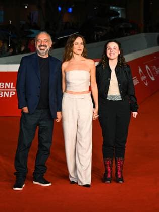 Rome Cinema Fest 2025, evening 11 - Red Carpet for the film Tutta la Vita. Pictured are Stefano Bollani, Valentina Cenni, and Frida Bollani Magon.  Copyright: xMaurizioxD Avanzox xipa-agency.netx xDxAvanzo Provvisionatox IPA_Agency_IPA67063963