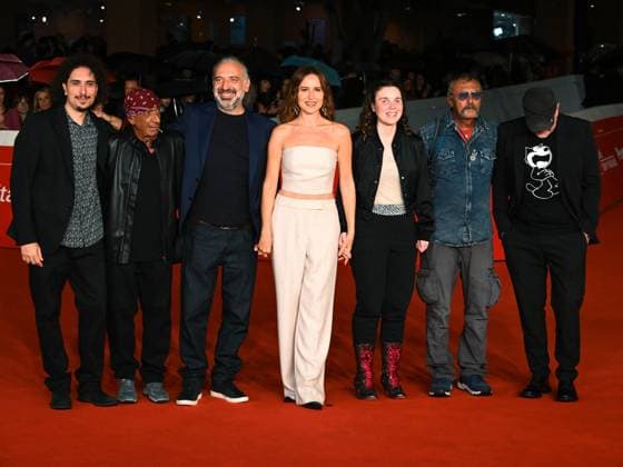 Rome: Rome Cinema Fest 2025, evening 11 - Red Carpet for the film Tutta la Vita. Pictured are Stefano Bollani, Valentina Cenni, Frida Bollani Magon, Daniele Sepe, Antonello Salis, Roberto Gatto, and Christian Mascetta. Rome  - ZUMAp169 20251025_zea_p169_561 Copyright: xMaurizioxD Avanzox