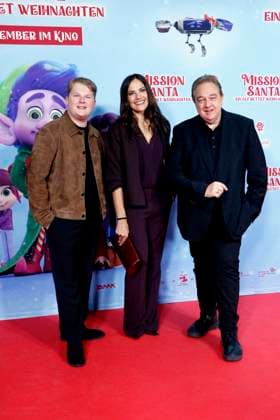 Mission Santa - Ein Elf rettet Weihnachten , Premiere im Kino in der Kulturbrauerei, Berlin, 25.10.2025 Julius Weckauf, Bettina Zimmermann und Oliver Kalkofe bei einem Special Screening von MISSION SANTA - EIN ELF RETTET WEIHNACHTEN in der Kulturbrauerei in Berlin am 25.10.2025 Berlin Kino in der Kulturbrauerei Copyright: xAnitaxBuggex