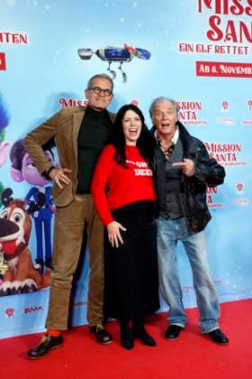 Mission Santa - Ein Elf rettet Weihnachten , Premiere im Kino in der Kulturbrauerei, Berlin, 25.10.2025 Götz Otto, Malwanne und Michael Mendl bei einem Special Screening von MISSION SANTA - EIN ELF RETTET WEIHNACHTEN in der Kulturbrauerei in Berlin am 25.10.2025 Berlin Kino in der Kulturbrauerei Copyright: xAnitaxBuggex