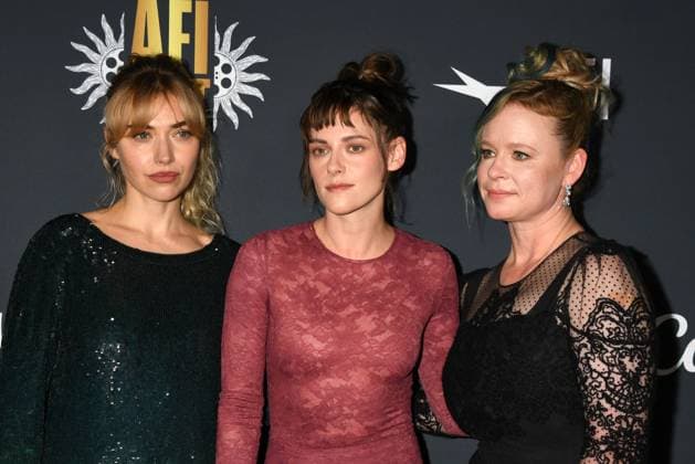 HOLLYWOOD, CALIFORNIA - OCTOBER 26: Imogen Poots, Kristen Stewart and Thora Birch at The Chronology Of Water special screening during 2025 AFI FEST at TCL Chinese 6 Theatres on October 26, 2025 in Hollywood, California. Copyright: xJeffreyxMayerx xMediaPunchx
