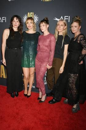 HOLLYWOOD, CALIFORNIA - OCTOBER 26: Maggie Mclean, Imogen Poots, Kristen Stewart, Dylan Meyer and Thora Birch at The Chronology Of Water special screening during 2025 AFI FEST at TCL Chinese 6 Theatres on October 26, 2025 in Hollywood, California. Copyright: xJeffreyxMayerx xMediaPunchx
