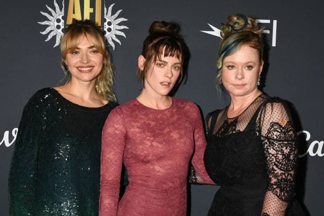 HOLLYWOOD, CALIFORNIA - OCTOBER 26: Imogen Poots, Kristen Stewart and Thora Birch at The Chronology Of Water special screening during 2025 AFI FEST at TCL Chinese 6 Theatres on October 26, 2025 in Hollywood, California. Copyright: xJeffreyxMayerx xMediaPunchx