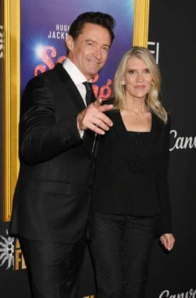 HOLLYWOOD, CA- OCTOBER 26: Hugh Jackman and Katie Diamond at the special screening of Song Sung Blue during the 2025 AFI Fest at TCL Chinese 6 Theatre on October 26, 2025 in Hollywood, California. Copyright: xJeffreyxMayerx