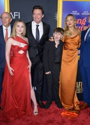 Song Sung Blue Premiere - Los Angeles, USA LOS ANGELES, USA. October 26, 2025: John Davis, Ella Anderson, Hugh Jackman, Hudson Hensley & Kate Hudson at the AFI FEST premiere for Song Sung Blue at the TCL Chinese Theatre. Los Angeles CA USA  Copyright: xPaulxSmith Featureflashx