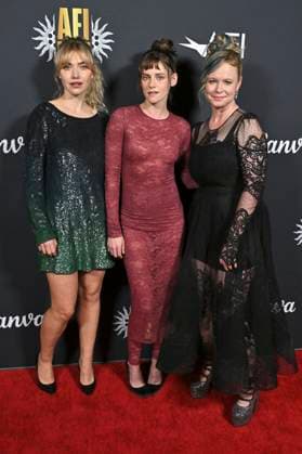 Imogen Poots, Kristen Stewart und Thora Birch bei der Premiere des Kinofilms The Chronology of Water auf dem 39. AFI Fest 2025 im TCL Chinese 6 Theatre. Los Angeles, 26.10.2025
