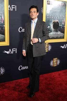 October 27, 2025, Los Angeles, Ca, USA: LOS ANGELES - OCT 24: Rami Malek at the 2025 AFI FEST - Nuremberg Premiere at the TCL Chinese Theater IMAX on October 24, 2025 in Los Angeles, CA Los Angeles USA - ZUMAb170 20251027_aap_b170_022 Copyright: xKayxBlakex