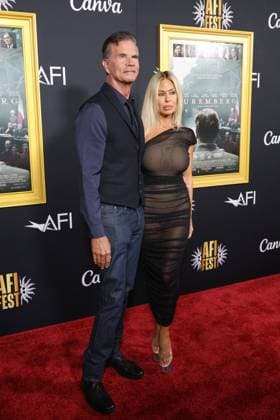 October 27, 2025, Los Angeles, Ca, USA: LOS ANGELES - OCT 24: Lorenzo Lamas, Shauna Sand at the 2025 AFI FEST - Nuremberg Premiere at the TCL Chinese Theater IMAX on October 24, 2025 in Los Angeles, CA Los Angeles USA - ZUMAb170 20251027_aap_b170_025 Copyright: xKayxBlakex