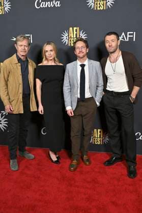 William H. Macy, Kerry Condon, Clint Bentley und Joel Edgerton bei der Premiere des Kinofilms Train Dreams auf dem 39. AFI Fest 2025 im TCL Chinese 6 Theatre. Los Angeles, 26.10.2025