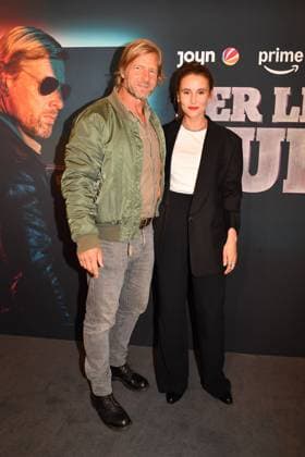 Henning Baum und Peri Baumeister bei der Premiere zur 6. Staffel von Der letzte Bulle am 27.10.2025 im Gloria Palast in Muenchen. Nach der letzten Folge im Jahr 2014 wird die Serie ab 31.10.2025 mit neuen Folgen bei Amazon Prime und ab 24.11.2025 bei Sat.1 & Joyn fortgesetzt. Premiere in Muenchen - Der letzte Bulle (Amazon Prime & SAT.1) kehrt auf die Serienbuehne zurueck