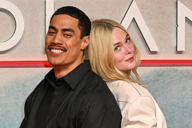 Dimitrius Schuster-Koloamatangi and Elle Fanning attends Predator: Badlands UK Special Screening at the BFI IMAX in London, England. UK. Monday 27th October 2025 Copyright: xJamesxWarrenx adzb6816