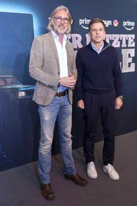 Marc Rasmus und Christoph Schneider bei der Premiere der Prime Video SAT.1-Serie Der letze Bulle im Gloria Palast. München, 27.10.2025